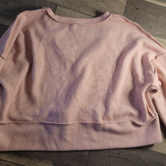 BDG Urban Outfitters Oversized Pink Cropped Sweater - Picture 7 of 10